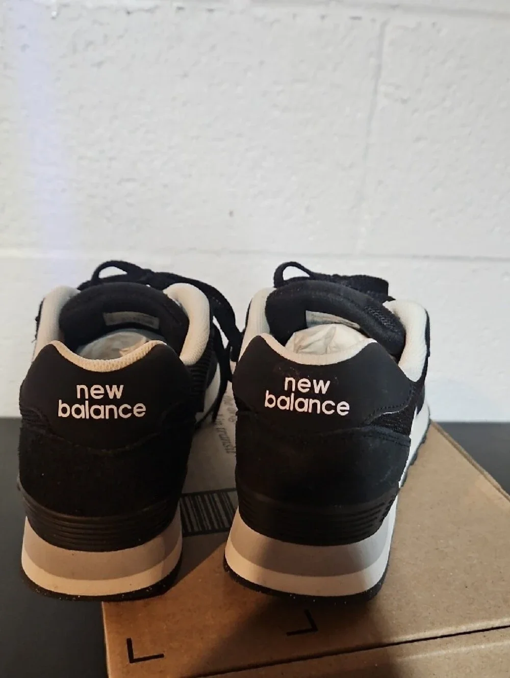 New Balance Black and White Women's Casual Sneaker